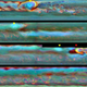 In 2013, the leading edge of a storm wrapped around the entire planet of Saturn, eventually catching its tail.